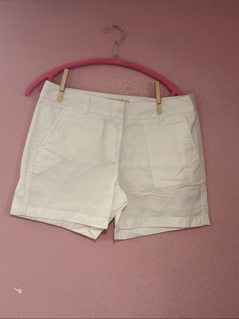 J. Crew Women's White Tailored Cotton-Blend Shorts